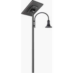 Lampa Solarna Parkowa Florencja 5m LED 30W 125Wp 576Wh